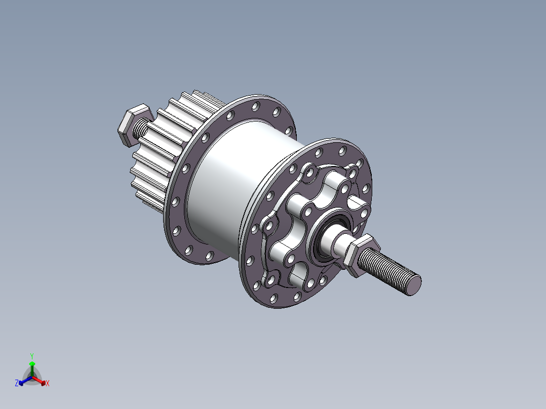 皮带轮版正等轴测图
