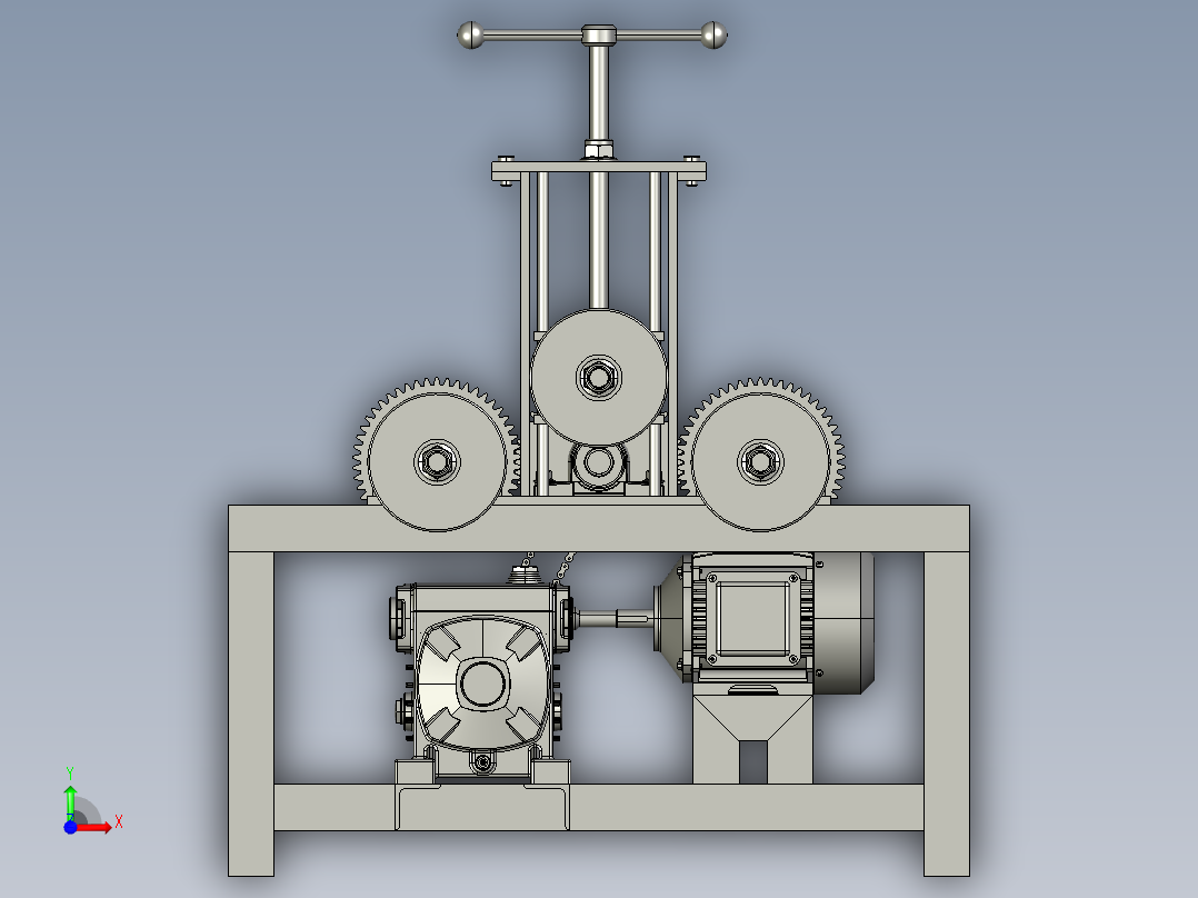 无缝钢管冷轧管机前视图