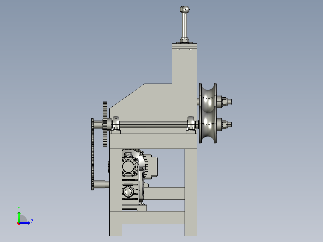 无缝钢管冷轧管机左视图