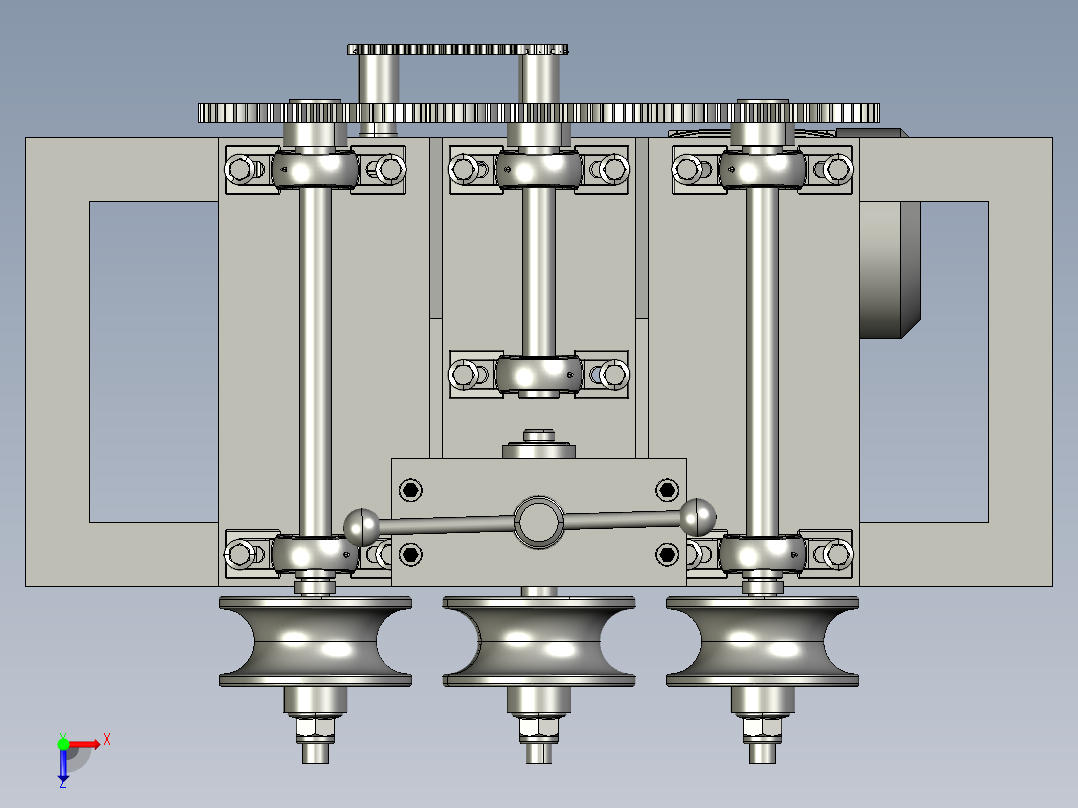 无缝钢管冷轧管机俯视图