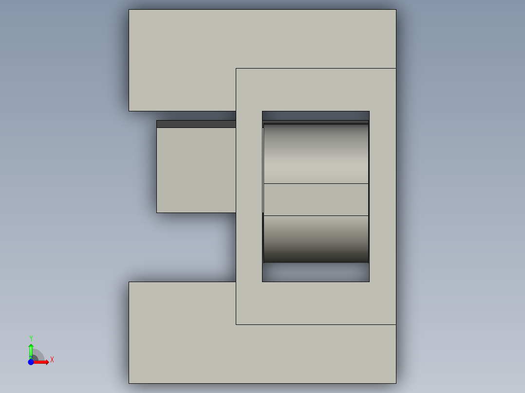 吹气组合前视图