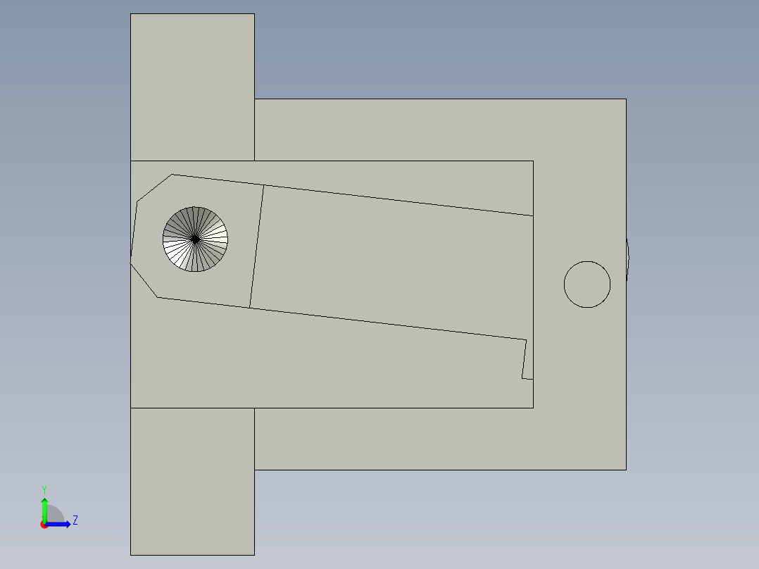 吹气组合左视图