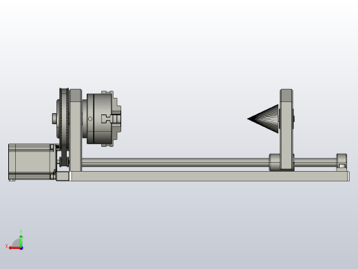 CO2激光雕刻切割机切刀雕刻机的旋转附件后视缩略图