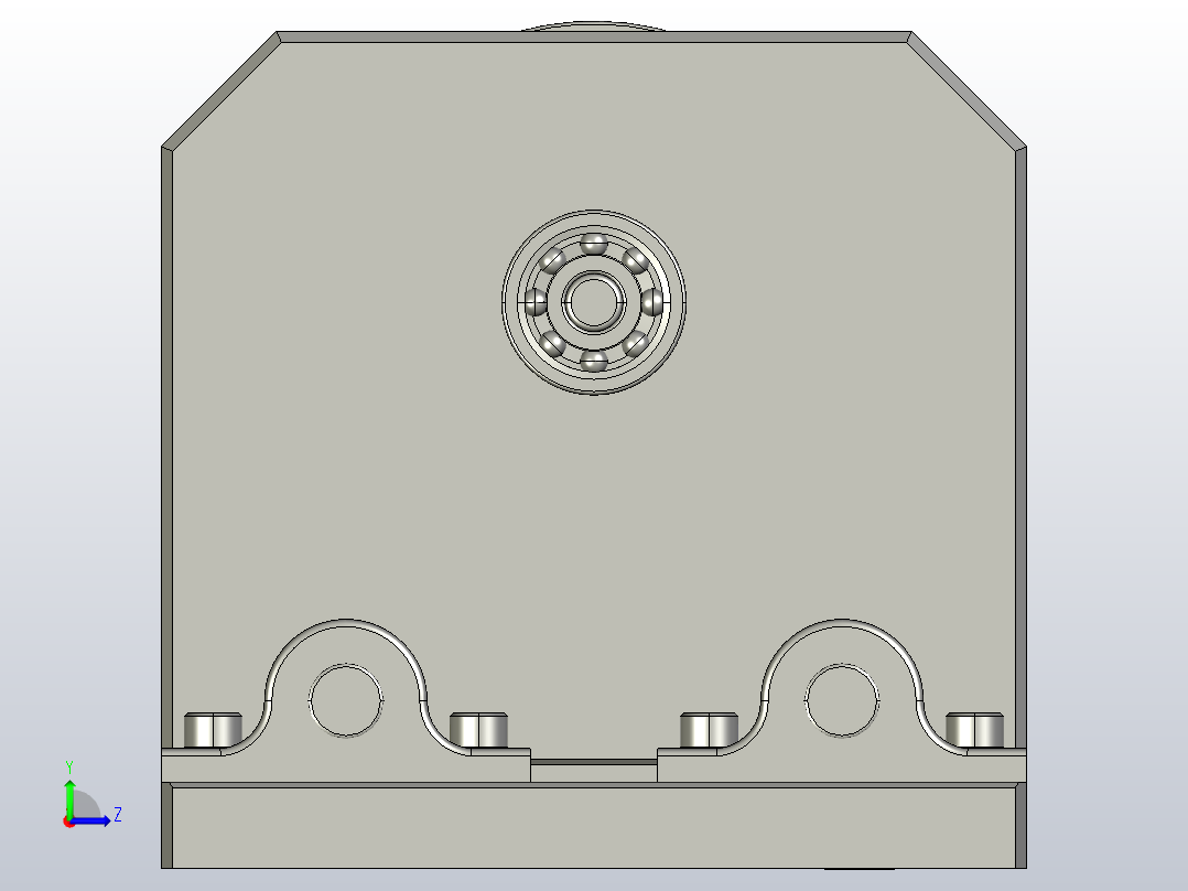 CO2激光雕刻切割机切刀雕刻机的旋转附件左视图