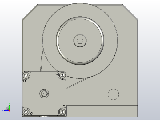 CO2激光雕刻切割机切刀雕刻机的旋转附件右视缩略图