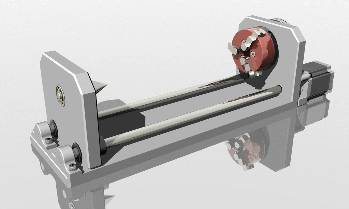 CO2激光雕刻切割机切刀雕刻机的旋转附件