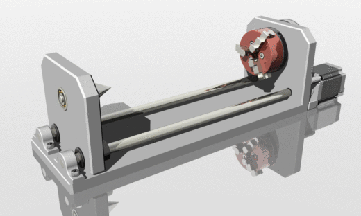CO2激光雕刻切割机切刀雕刻机的旋转附件缩略图