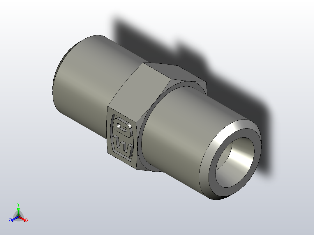 EO管接头联盟G04LLCFX.stp正等轴测图