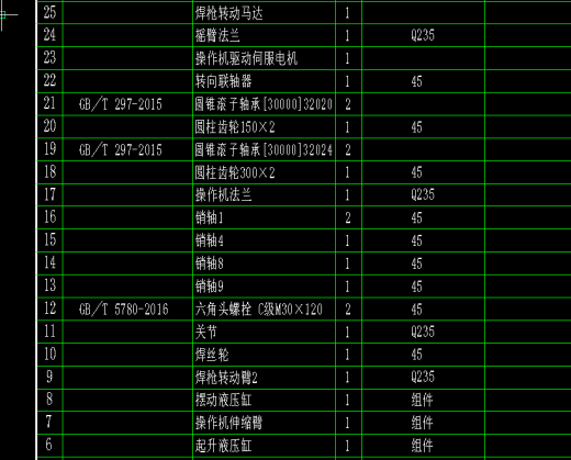 直线滑轨焊接机械臂CAD缩略图