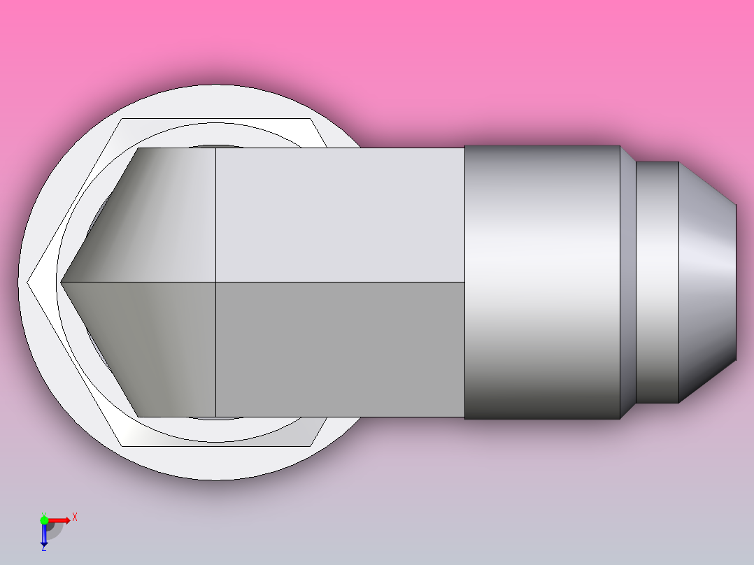 EO硬管接头外螺纹螺柱弯头6M14C8OMXS俯视图