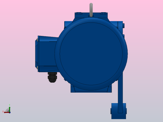 SAT77带防转臂空心轴安装斜齿-蜗轮蜗杆减速机SAT77-YV7.5-4P-22.75-M1-0°-A后视缩略图