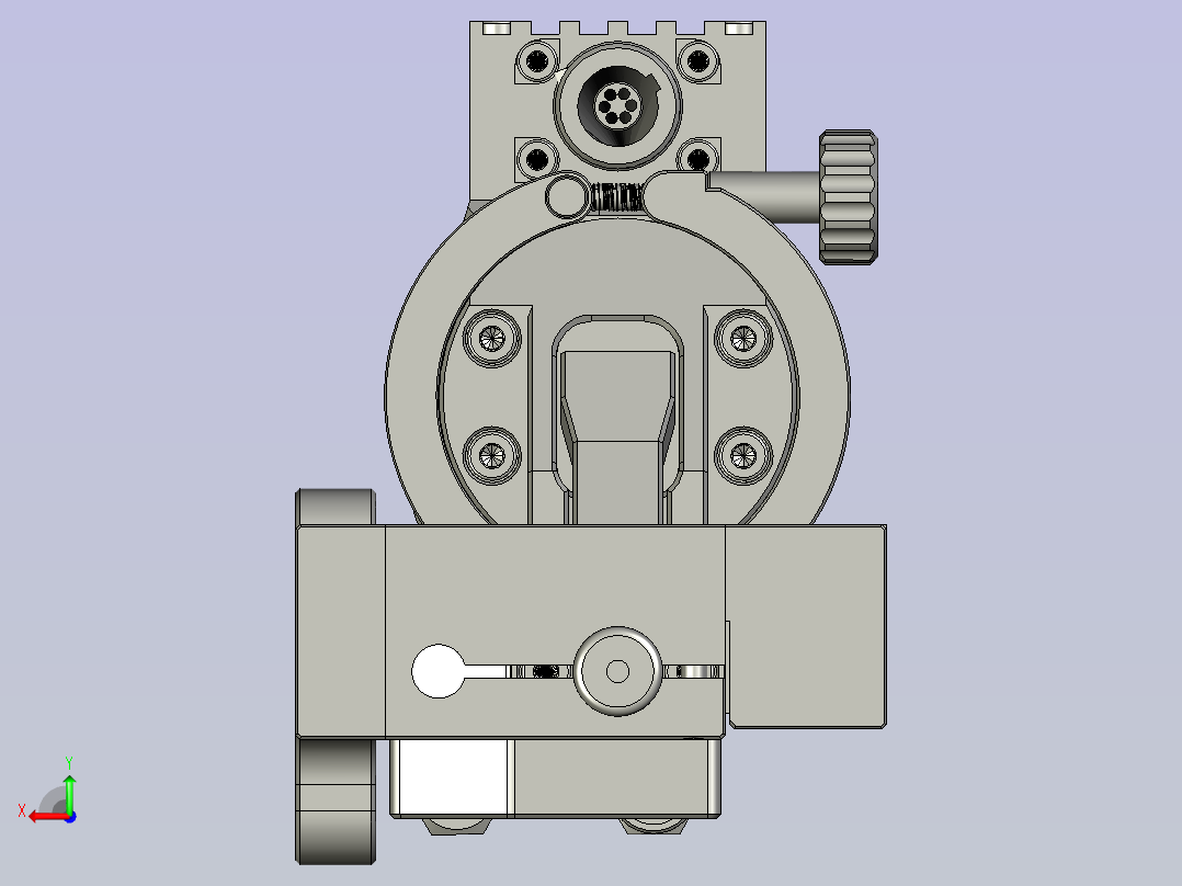 热熔喷射阀后视图