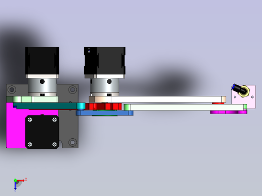 四轴机械臂俯视缩略图