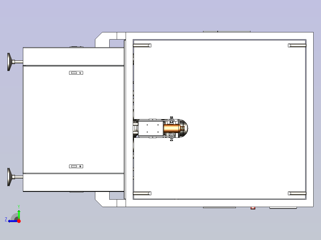 一款自动灌装旋盖机3D图纸右视图