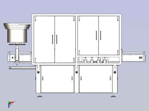 一款自动灌装旋盖机3D图纸俯视缩略图