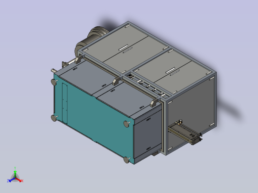 一款自动灌装旋盖机3D图纸正等轴测缩略图