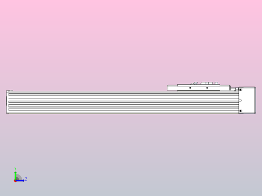 滚珠丝杠直线轴带导轨全封闭TPA-HCR-110D-1610C-L350-MR-C-P40-N3左视缩略图