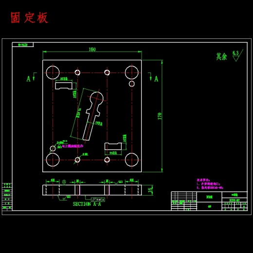 钥匙坯冲压件冲模设计-冲压模具含15张CAD图缩略图