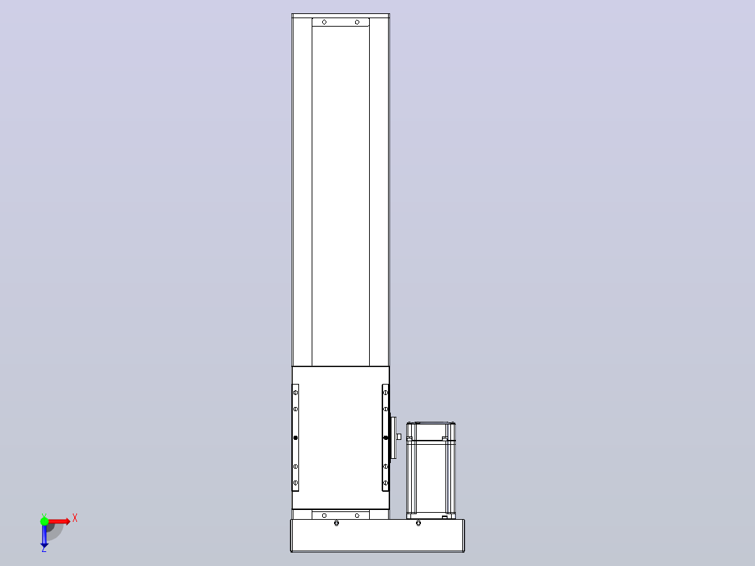 滚珠丝杠直线轴带导轨全封闭TPA-HCR-120D-1610C-L400-MR-C-P40-N3俯视图