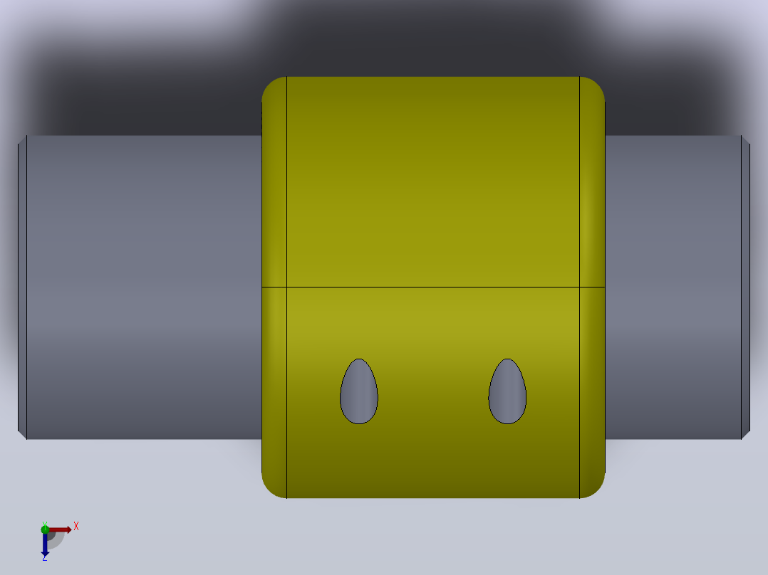 GL型滚子链联轴器[GL7]俯视图