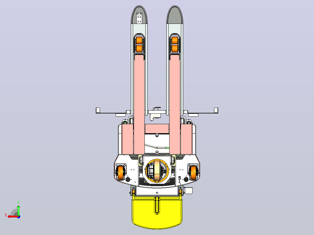 2吨智能叉车AGV.STEP后视图