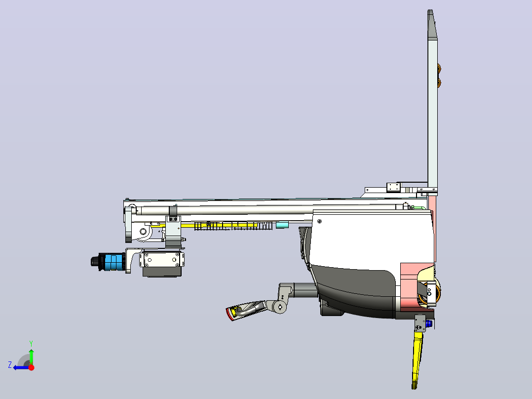 2吨智能叉车AGV.STEP右视图