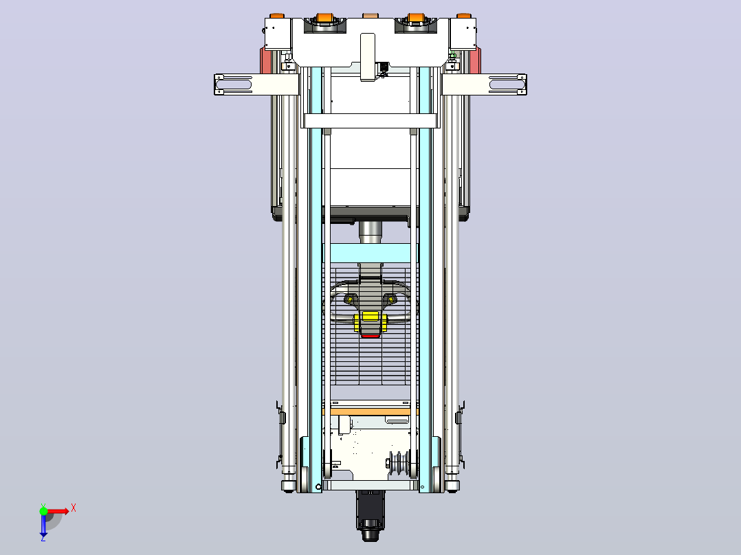 2吨智能叉车AGV.STEP俯视图