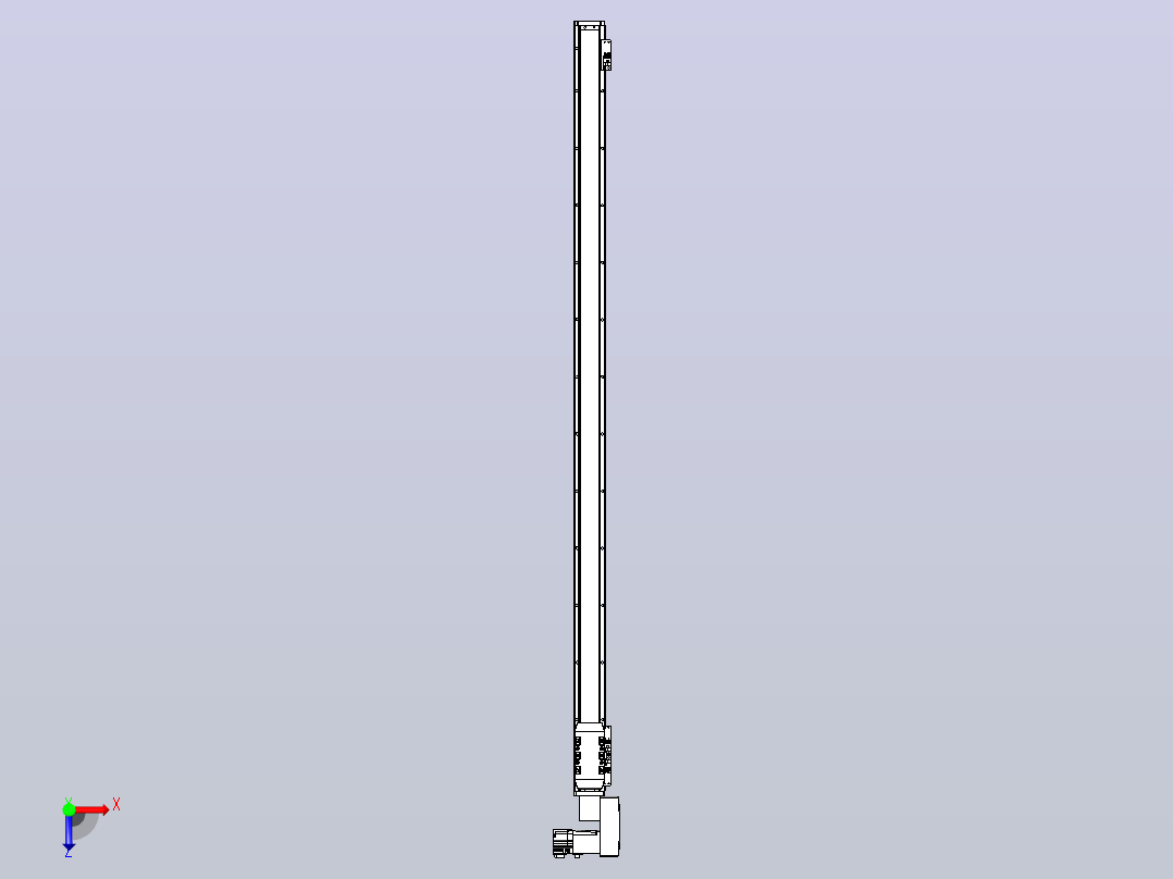 机器人皮带驱动直线轴TPA-GCB-50-P42-L1200-QR-M10-N3俯视图