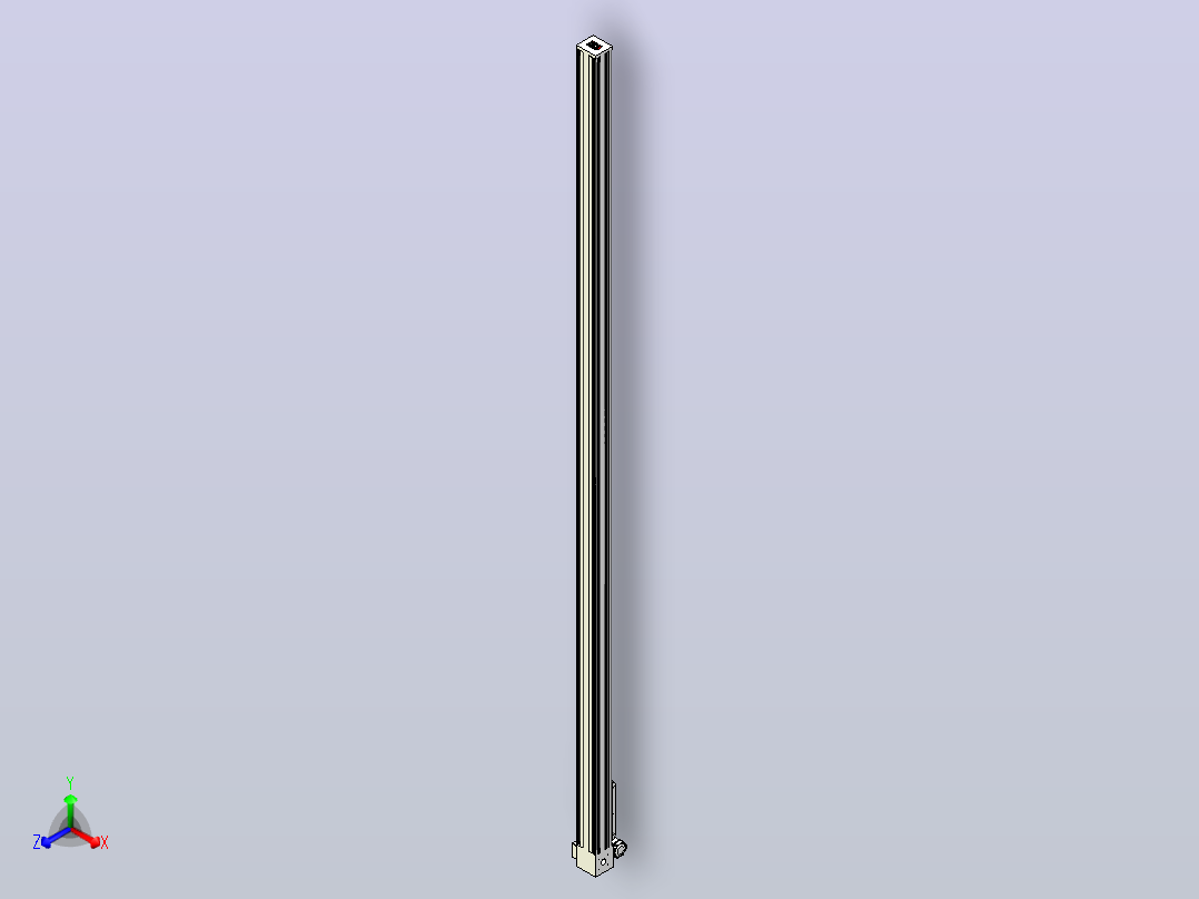伺服电机集成皮带传动直线执行器TPA-OCB-140-256-L4450-RU-P75-N3主视图