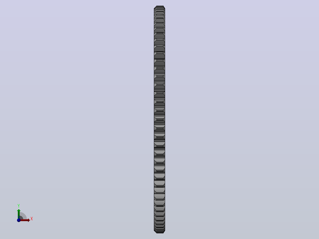 标准型模数0.5直齿轮压力角20°_GSAHC-0.5-80-2-dc5-A前视图