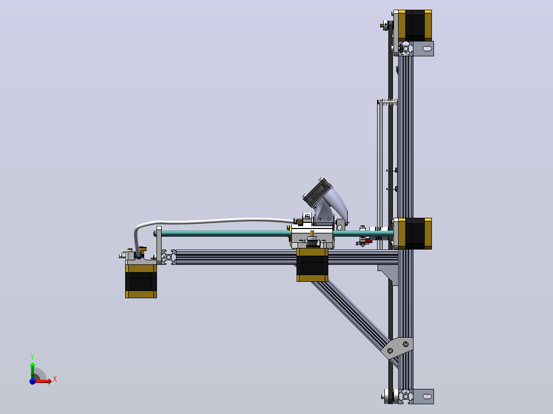 DIY3D打印机（2020型材）前视图