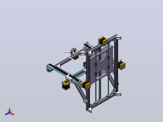 DIY3D打印机（2020型材）正等轴测缩略图