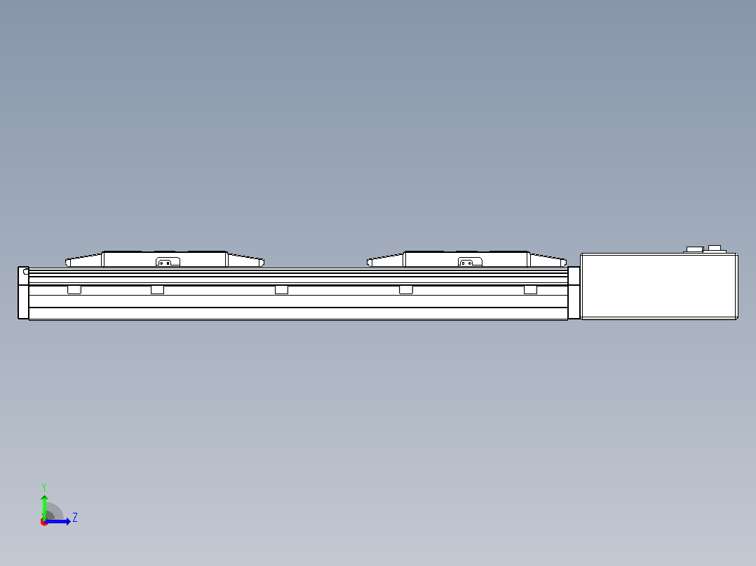 皮带直线轴双滑块型TPA-GCBS-150-P80-L50-QL-M75-N3左视图