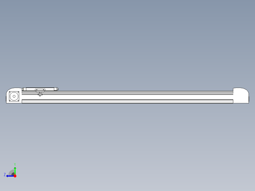 带式直线轴半闭式TPA-ONB-80-170-L1050-DR-J60-N3右视图
