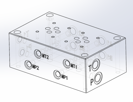 液压二通叠加阀组设计（SW+CAD+说明书）缩略图