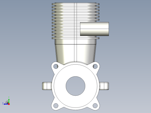 Solidworks：发动机盖..zip.zip右视缩略图