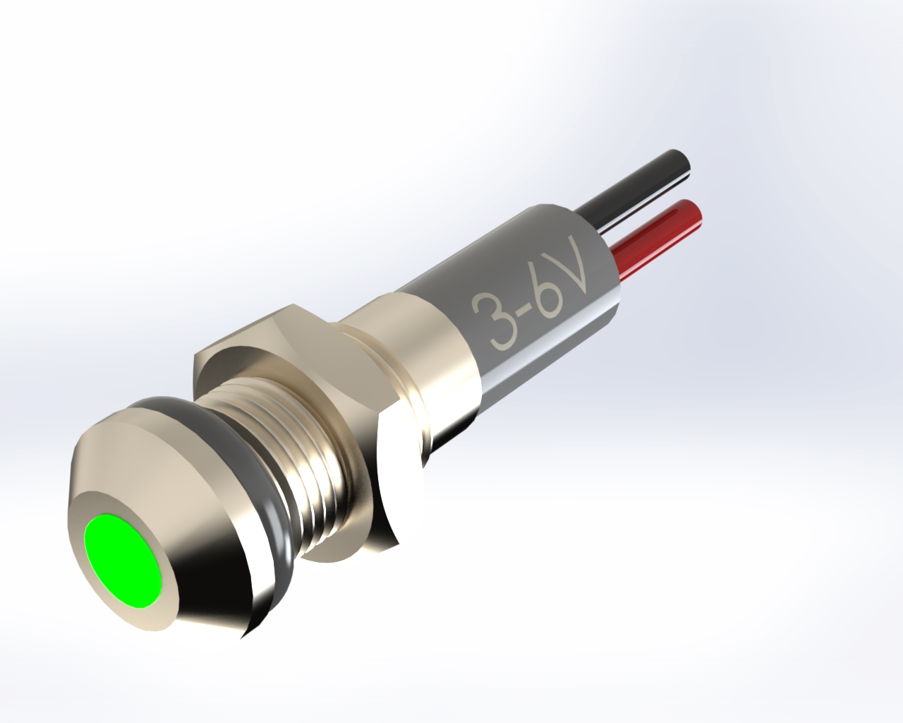 VaneAims金属信号灯FXB6F-LED小功率指示灯防水IP6