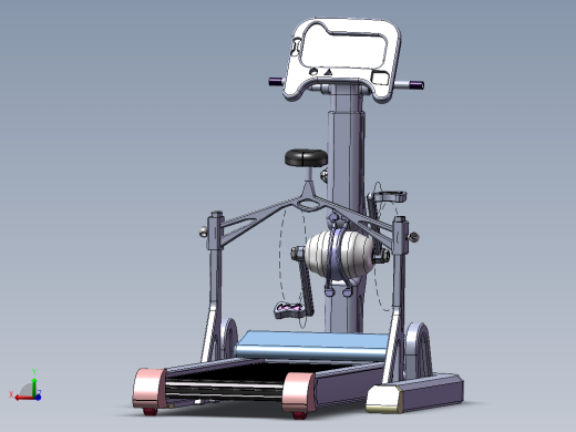 自发电多功能健身器(sw+cad+说明书)