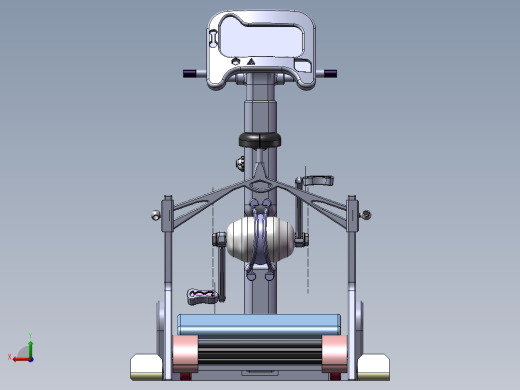 自发电多功能健身器(sw+cad+说明书)后视缩略图