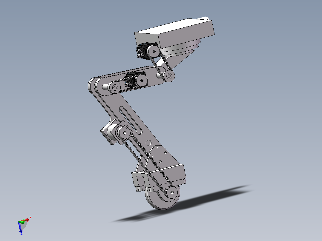 六足机器人设计CAD图纸+说明 机械设计说明 机械设计参考