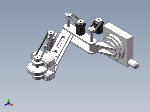 六足机器人设计CAD图纸+说明 机械设计说明 机械设计参考正等轴测缩略图