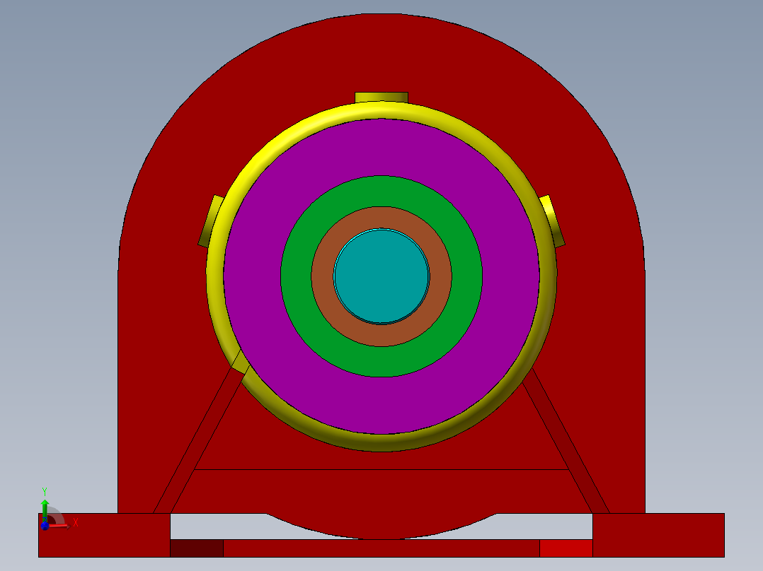 BWED33-90-2.2KW-4极摆线针轮电机前视图