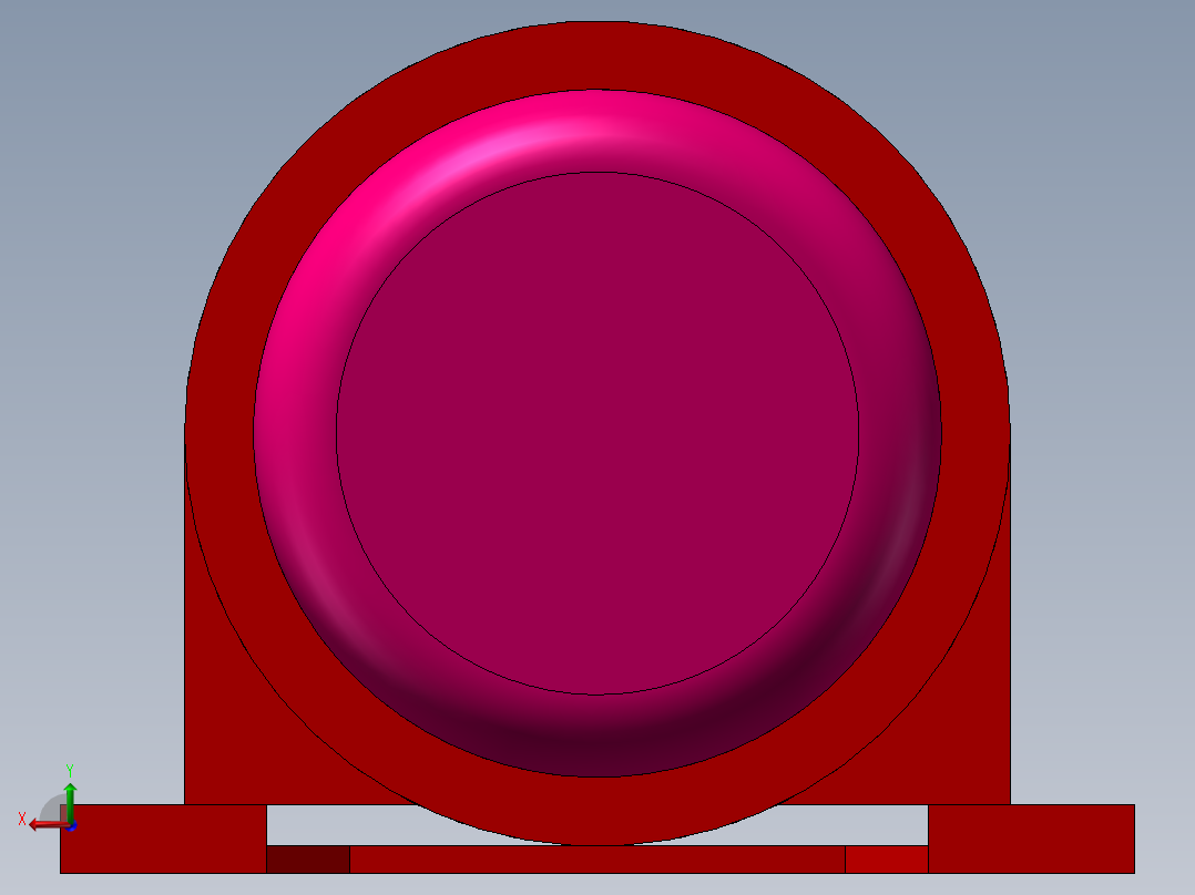 BWED33-90-2.2KW-4极摆线针轮电机后视图