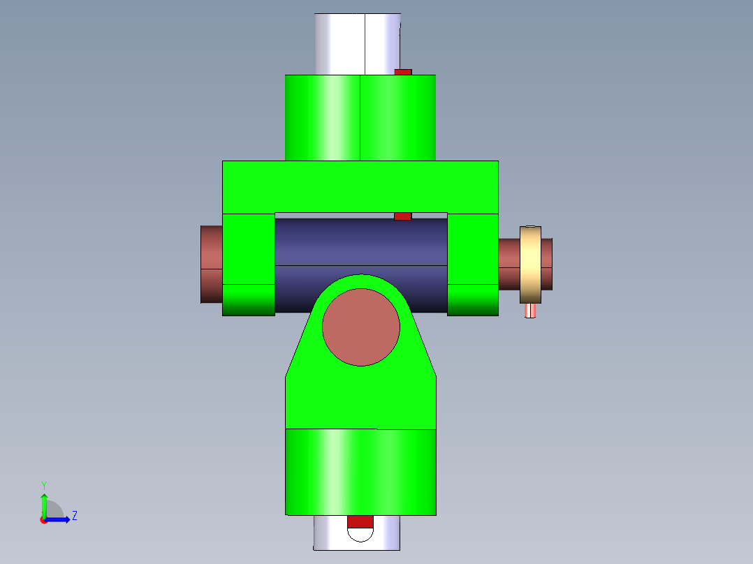 挠性联轴器左视图
