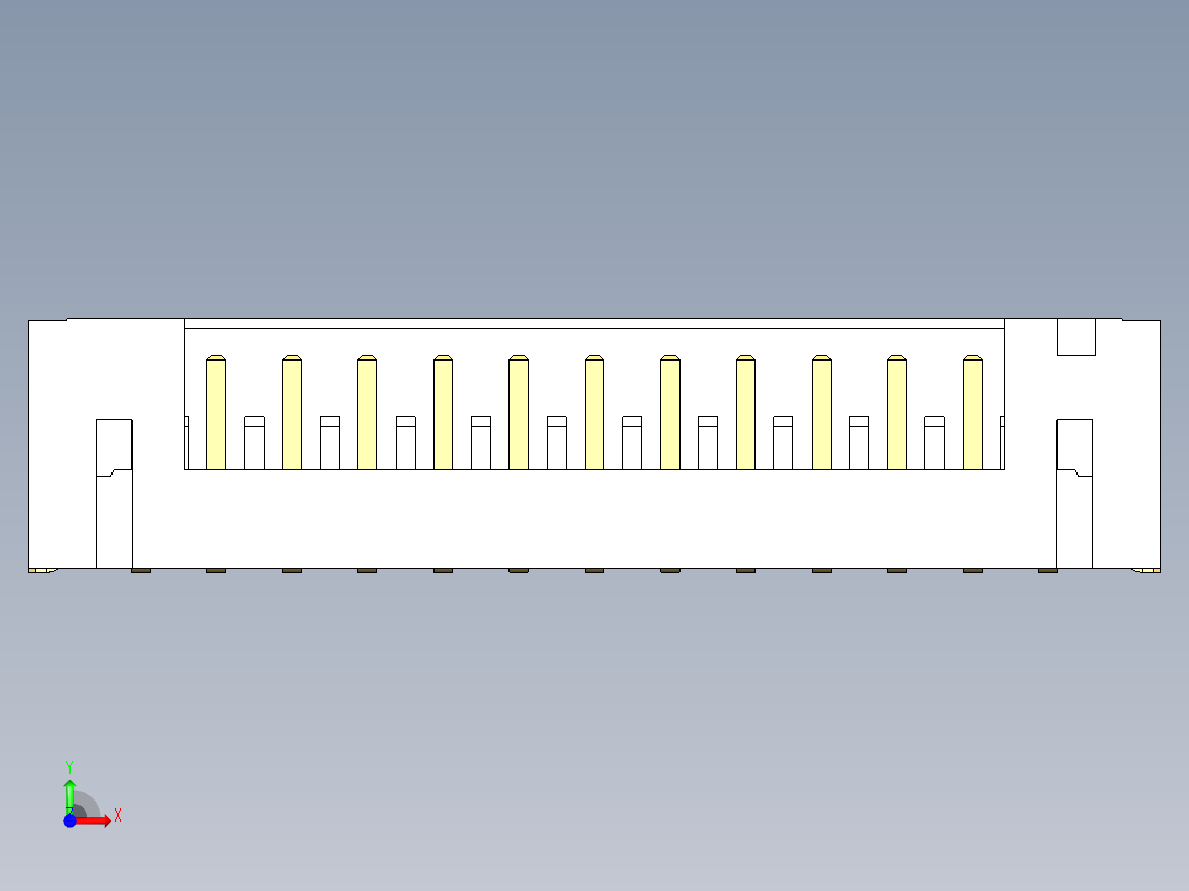JST-B13B-PH-SM4-TB前视图