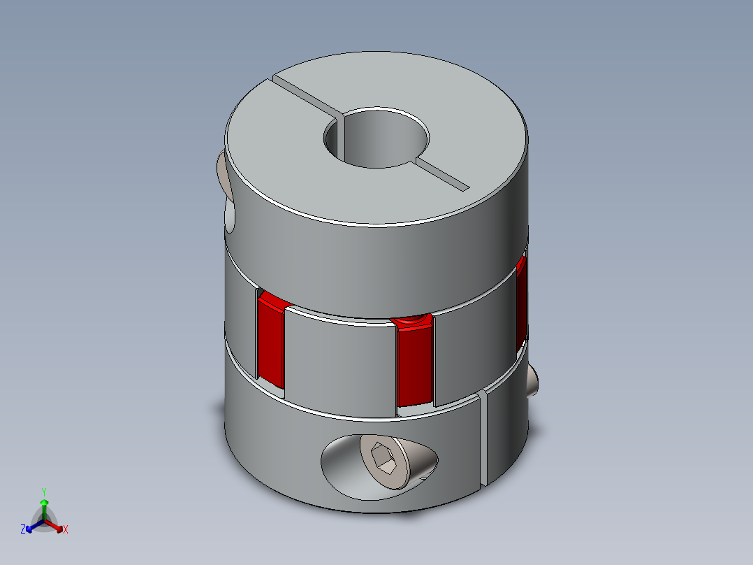 联轴器 (6)正等轴测图