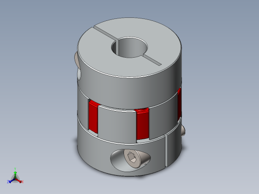 联轴器 (6)正等轴测缩略图