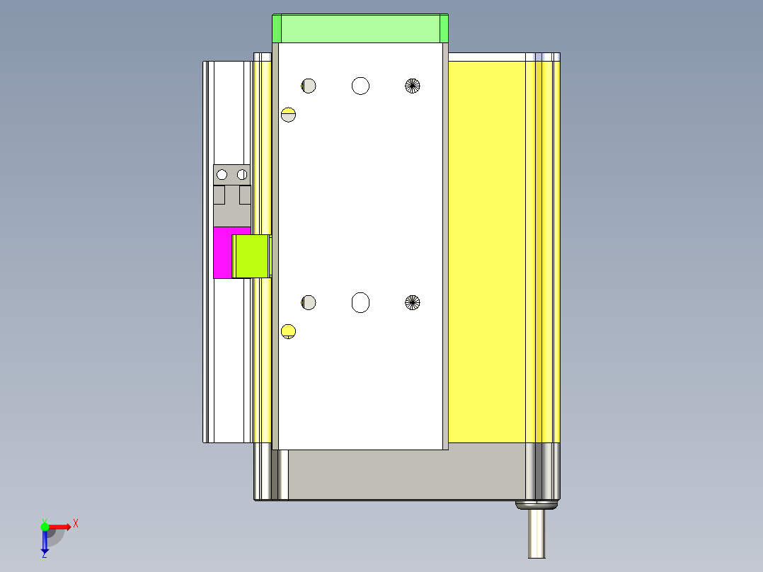 威洛博LES小滑台LES25-Lxx-S50-BL俯视图