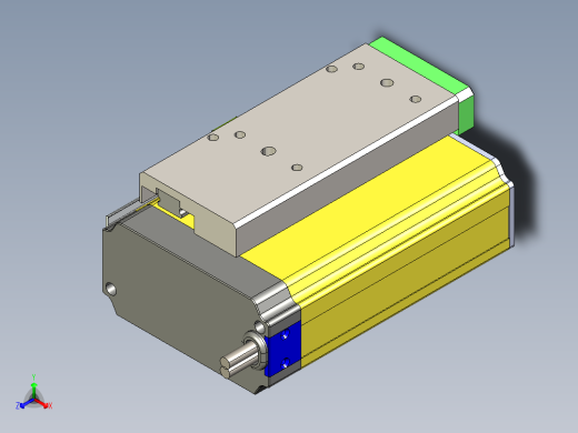 威洛博LES小滑台LES25-Lxx-S50-BL正等轴测缩略图