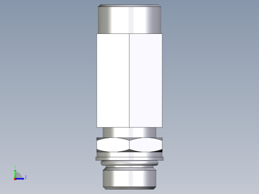 卡套式工业通用硬管接头EO_Adjustable_locknut_run_tee_LEE18LMOROMDCF左视缩略图
